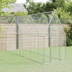 vidaXL Cage pour poules argentÃ© 400x100x190 cm acier, Verzenden, Neuf