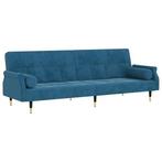Kotstudent opgelet! Fluwelen slaapbank -35%! Topdeal!, Overige maten, Overige maten, Verzenden, Blauw