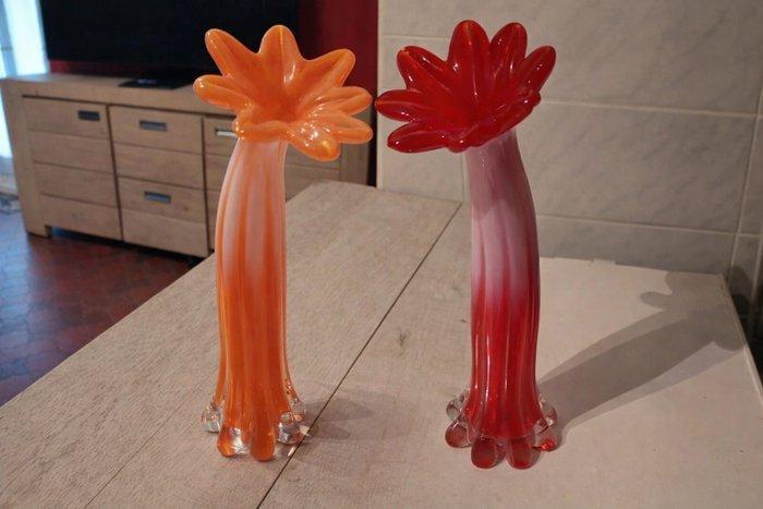 Leonardo - Vaas (2) - Glas - Jonquille, Antiek en Kunst, Curiosa en Brocante