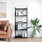 vidaXL Boekenkast Zwart eiken 60 x 30 x 153 cm Bewerkt hout, Huis en Inrichting, Kasten | Boekenkasten, Verzenden, Nieuw