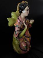 Beeld, Geisha - 32 cm - Aardewerk - 1950