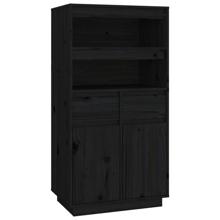Hoge Kast Zwart 60x40cm | Retour Deal | Nu met 34% Korting, Huis en Inrichting, Kasten | Boekenkasten, 25 tot 50 cm, Met plank(en)