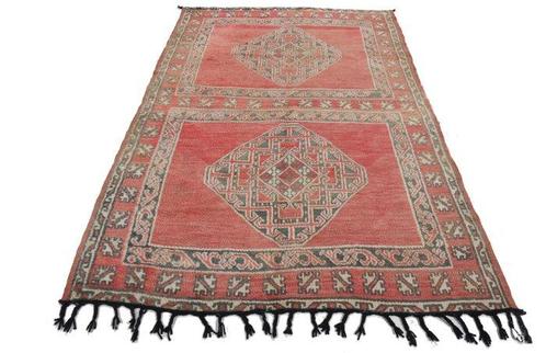 Zeldzaam vintage echt Berbers Marokkaans - Beni Ourain, Huis en Inrichting, Stoffering | Tapijten en Vloerkleden
