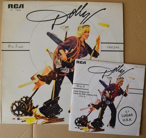 Dolly Parton - 9 To 5 And Odd Jobs - Promo LP + 7 Promo, Cd's en Dvd's, Vinyl Singles