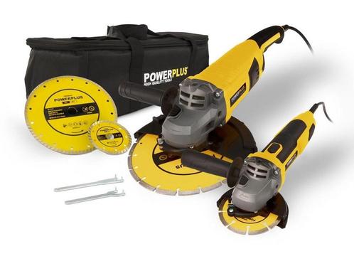 Powerplus POWX06250 Haakse slijper - 750W en 2000W -, Huis en Inrichting, Woonaccessoires | Overige, Zo goed als nieuw, Verzenden