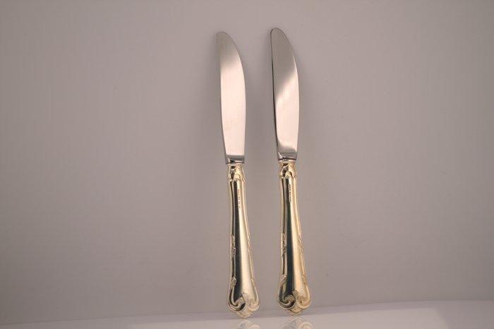 MEMA Guld & Silver Ab - Couteau de table (2) - MEMA - Argent, Antiquités & Art, Antiquités | Argent & Or