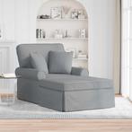 vidaXL Chaise Lounge met Rok met kussen 3 pcs Lichtgrijs, Huis en Inrichting, Verzenden, Nieuw