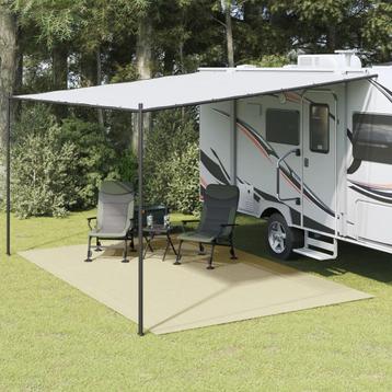 vidaXL Tenttapijt 5x3 m crèmekleurig, Verzenden