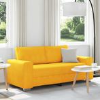 vidaXL Loveseat Sofa Lichtgeel 140 cm Corduroy Stof, Verzenden, Nieuw