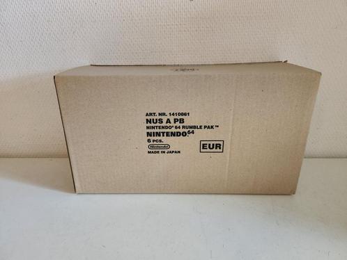 Nintendo 64 / N64 - Sealed Shipping Box With 6 Rumble Paks, Consoles de jeu & Jeux vidéo, Consoles de jeu | Nintendo 64, Envoi