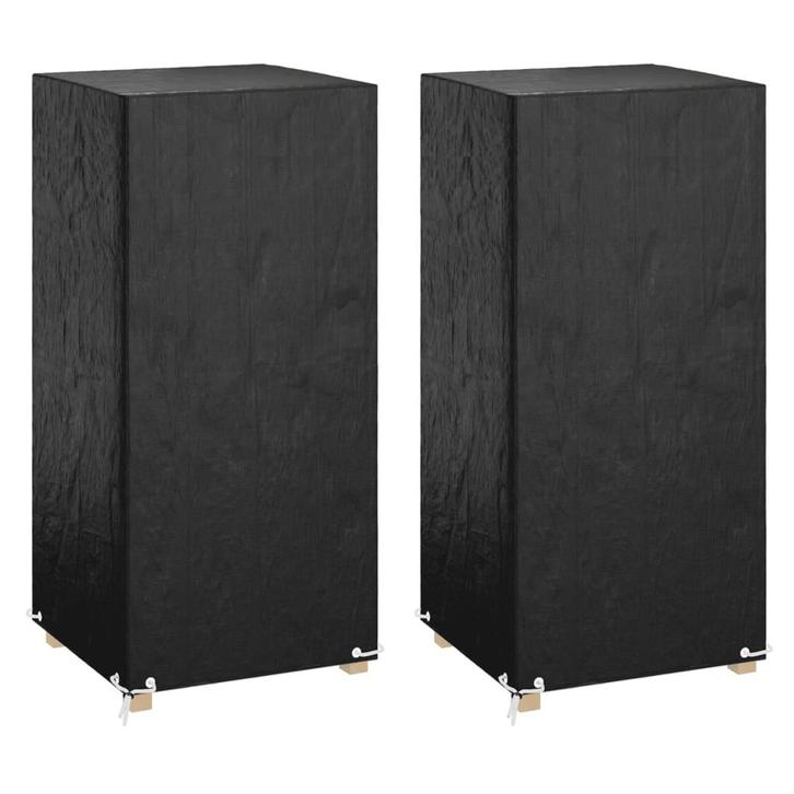 vidaXL Tuinstoelhoezen 2 st 8 oogjes 75x70x140 cm polyetheen, Tuin en Terras, Tuinmeubel-accessoires, Nieuw, Verzenden