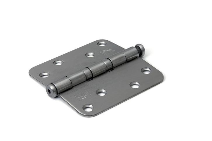 Kogellagerscharnier ronde hoeken RVS geborsteld tot 80 kilo, Doe-het-zelf en Bouw, Hang- en Sluitwerk, Scharnier, Nieuw, Ophalen of Verzenden