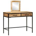 vidaXL Kaptafel 100x40x75/120 cm Massief Hout Ruw Mango, Verzenden, Nieuw