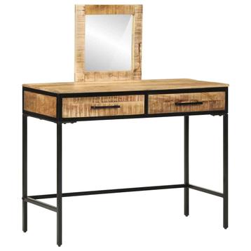 vidaXL Kaptafel 100x40x75/120 cm Massief Hout Ruw Mango, Verzenden