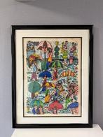 James Rizzi (1950-2011) - Rain3D silkscreen