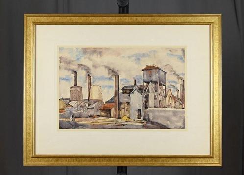 André-Léon Vivrel (1886-1976) - Lusine, Antiek en Kunst, Kunst | Schilderijen | Klassiek