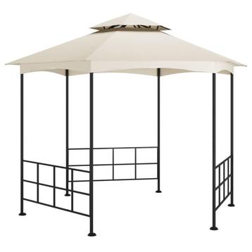 vidaXL Prieel met zijwanden 3,1x2,7 m crèmekleurig, Verzenden