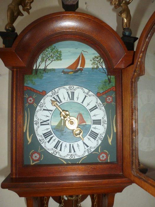 Slingerklok - - Eik - 1950-1960, Antiek en Kunst, Antiek | Klokken