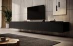 Meubella TV-Meubel Calabas mat zwart 300 cm hangend, Nieuw, Overige materialen, Minder dan 100 cm, 25 tot 50 cm