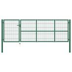 vidaXL Portail de clôture de jardin avec poteaux 350x100, Verzenden