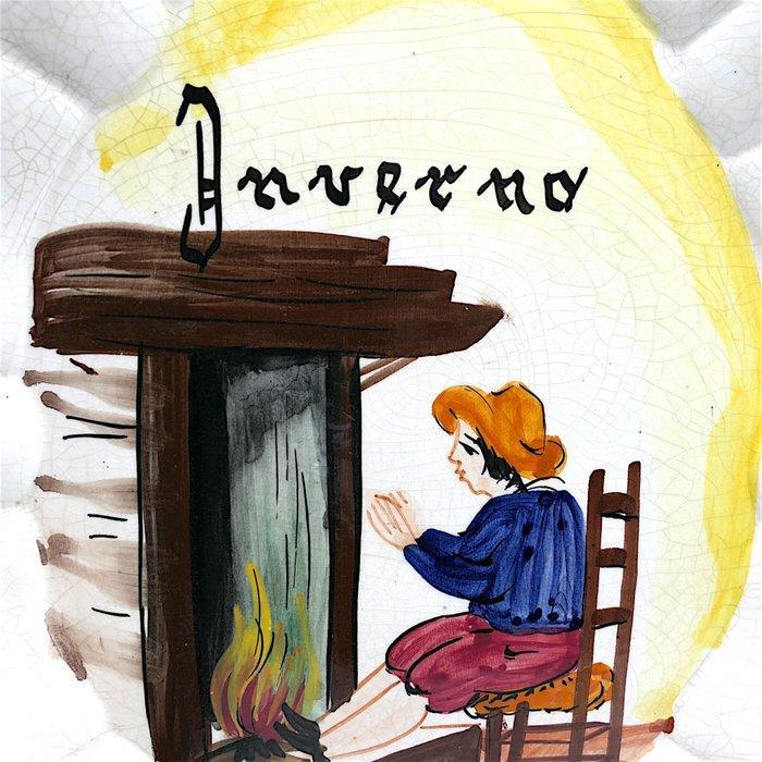 Themacollectie - 4x ornamentale borden uit de collectie Le, Antiek en Kunst, Curiosa en Brocante