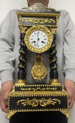 Portico klok - Hout, Verguld brons - 1850-1900, Antiek en Kunst, Antiek | Klokken