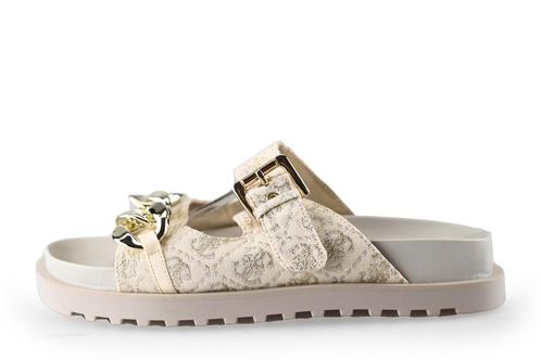 Guess Slippers in maat 40 Beige | 5% extra korting, Kleding | Dames, Schoenen, Beige, Zo goed als nieuw, Slippers, Verzenden