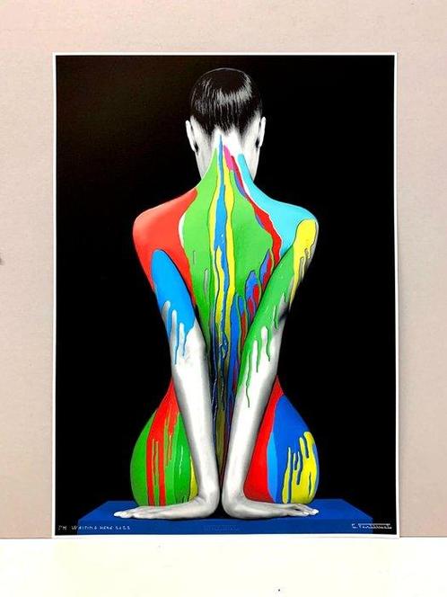 Giuseppe Fortunato (1956) - Im waiting here, Antiek en Kunst, Kunst | Schilderijen | Modern