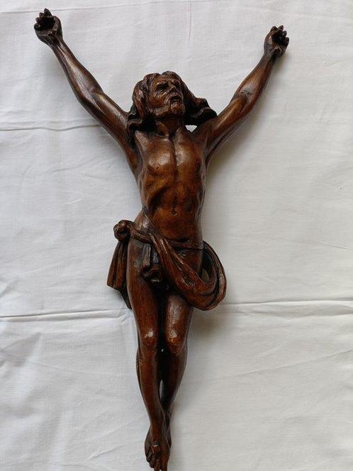 Crucifix - Hout - 1930-1940 - Corpus Christi - 51 cm, Antiek en Kunst, Antiek | Boeken en Manuscripten