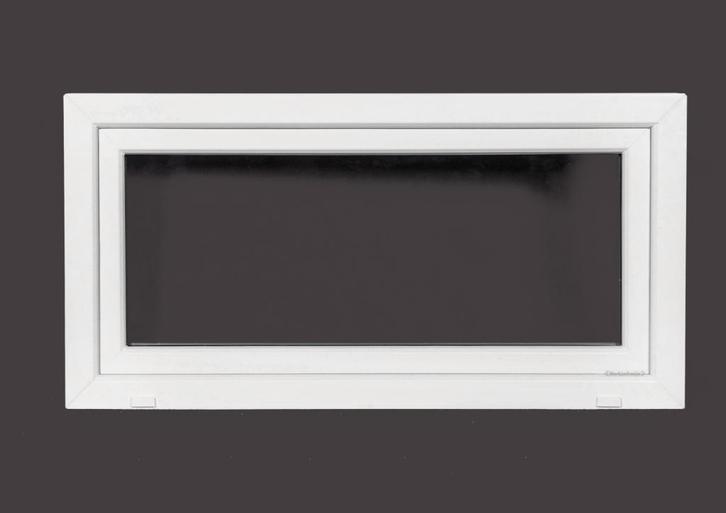 PVC kiep b120xh50 cm Wit, Doe-het-zelf en Bouw, Glas en Ramen, Dubbelglas, Nieuw, Gevelraam of Ruit, Minder dan 80 cm, 80 tot 120 cm