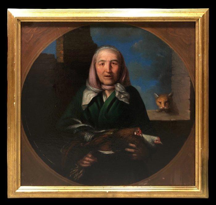 Higinio Montalvo y Sastre (1815-?) - La Cuisine / Le Chat, Antiek en Kunst, Kunst | Schilderijen | Klassiek