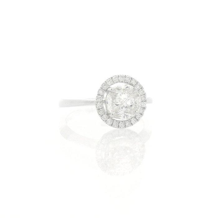 Ring - 18 karaat Witgoud - 0.73ct. tw. Diamant (Natuurlijk), Handtassen en Accessoires, Ringen