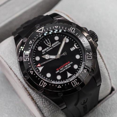 Sea-God - BlackStorm Date - Sans Prix de Réserve - * NEW *, Handtassen en Accessoires, Horloges | Heren