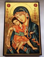 Icoon - Handgeschilderd icoon van de Heilige Maagd Eleusis -