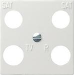 Gira 4-Weg Afdekplaat Accessoires Puur Wit - 025803, Doe-het-zelf en Bouw, Verzenden, Nieuw