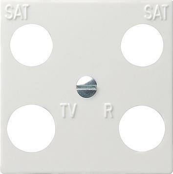 Gira 4-Weg Afdekplaat Accessoires Puur Wit - 025803, Doe-het-zelf en Bouw, Elektriciteit en Kabels, Verzenden