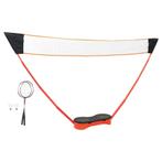 vidaXL Badmintonset met 2 rackets, net en opbergkoffer, Verzenden, Nieuw