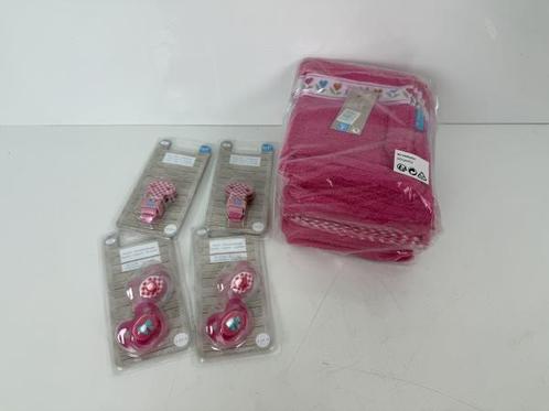 Veiling - lief! Washandjes, speentjes + speenkoord | Roze, Kinderen en Baby's, Babymode-accessoires, Nieuw