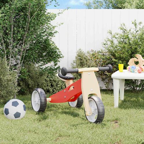 vidaXL Loopfiets voor kinderen 2-in-1 rood, Kinderen en Baby's, Speelgoed | Buiten | Los speelgoed, Nieuw, Verzenden