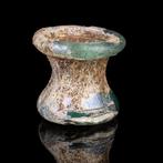 Oud-Romaanse-Egyptische Glazen spoelvormig oliekannetje, Antiek en Kunst