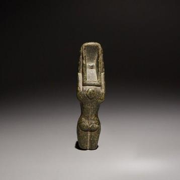 Oud-Egyptisch Steen Antropomorfe lepel. Late periode, 664 -