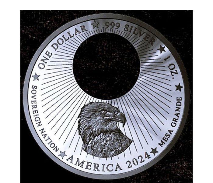 États-Unis. 1 Dollar 2025 Mesa Grande - Built by ALIENS -, Postzegels en Munten, Munten | Europa | Niet-Euromunten