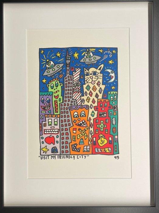 James Rizzi (1950-2011) - Visit my friendly City, original, Antiek en Kunst, Antiek | Overige Antiek