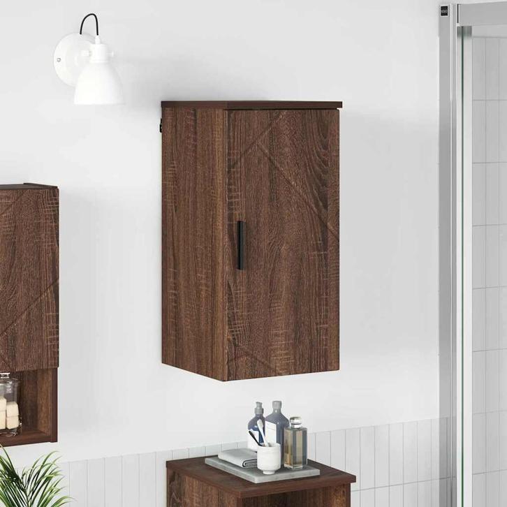 vidaXL Badkamerkast bruin eikenkleur 30 x 31.5 x 61 cm, Huis en Inrichting, Tafels | Kaptafels, Nieuw, Verzenden