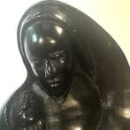 Beeld, Maria met kind - 20 cm - Handgesneden beeld van de, Antiek en Kunst