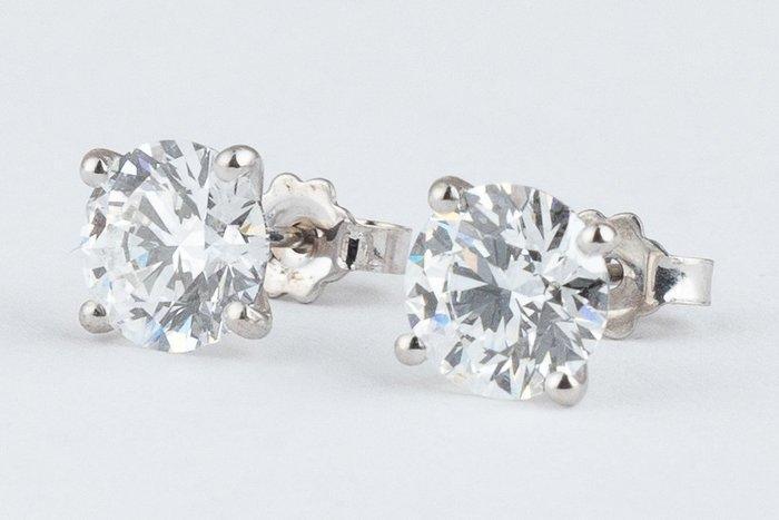 Zonder minimumprijs - Oorbellen - 14 karaat Witgoud -, Bijoux, Sacs & Beauté, Boucles d'oreilles