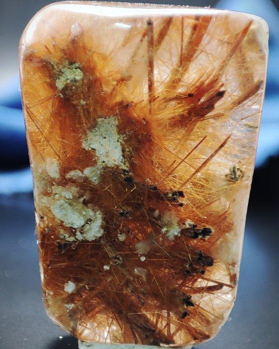 Zeer zeldzaam, mooi natuurlijk goudkleurig rutiel-gevlekt, Collections, Minéraux & Fossiles