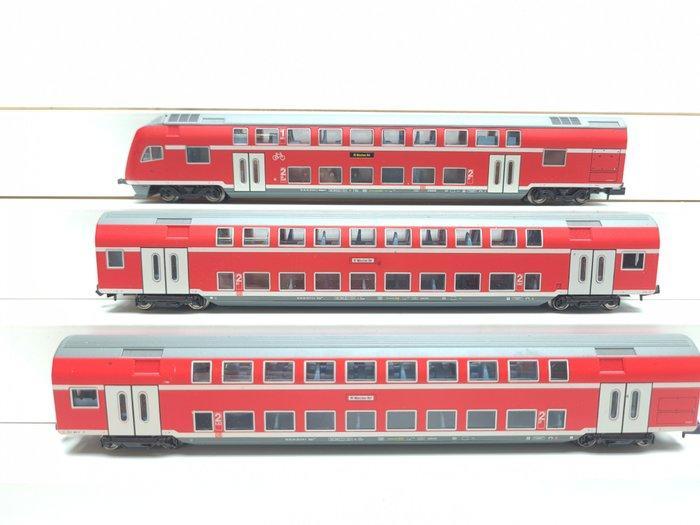 Minitrix N - 11478 - Modeltrein personenwagonset (3) -, Hobby en Vrije tijd, Modeltreinen | N-Spoor