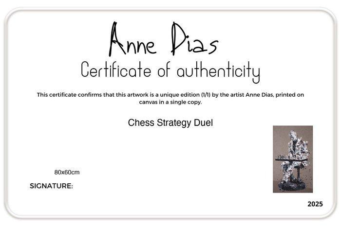 Anne Dias (1985) - Chess Strategy Duel, Antiek en Kunst, Kunst | Designobjecten