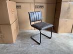Veiling - Stoel Dunk (set van 4) Stof - Grijs - Antraciet, Huis en Inrichting, Stoelen, Nieuw